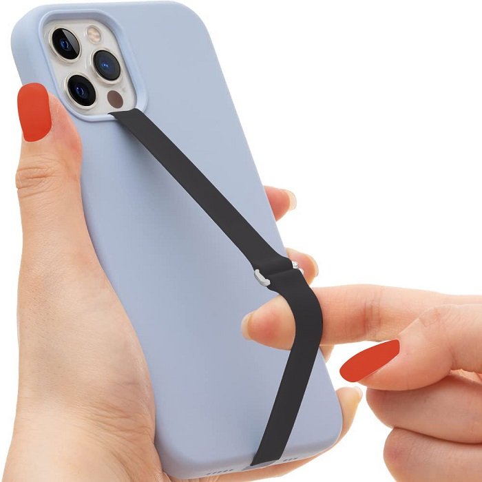 Anti-fall Soft Silicone Ropes Band Lanyard Hand Strap Universal Phone Grip Finger Strap For Cell Phone Case