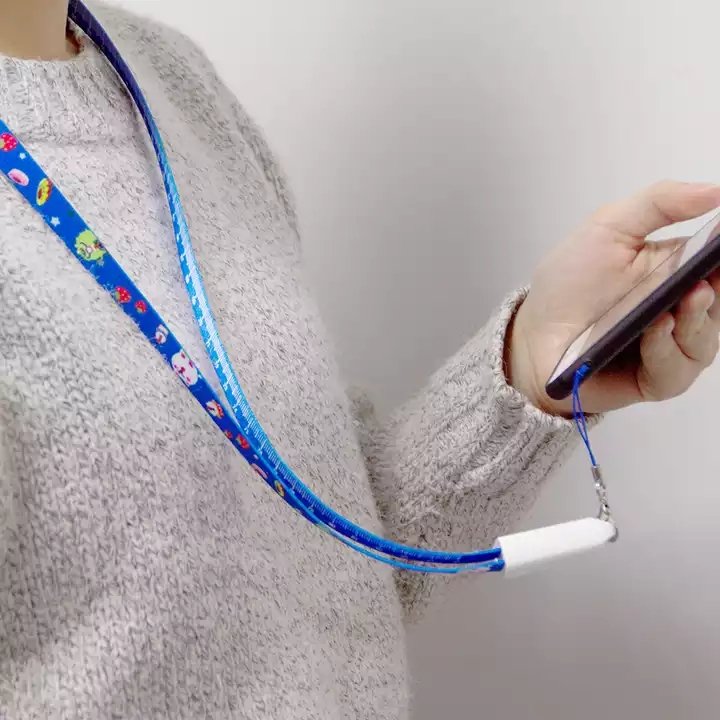 New Custom Promotion Gift USB cable type-c Lanyard Neck Strap Charger Data electronic portable charger Cable