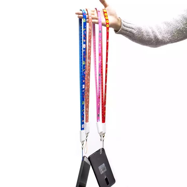 New Custom Promotion Gift USB cable type-c Lanyard Neck Strap Charger Data electronic portable charger Cable