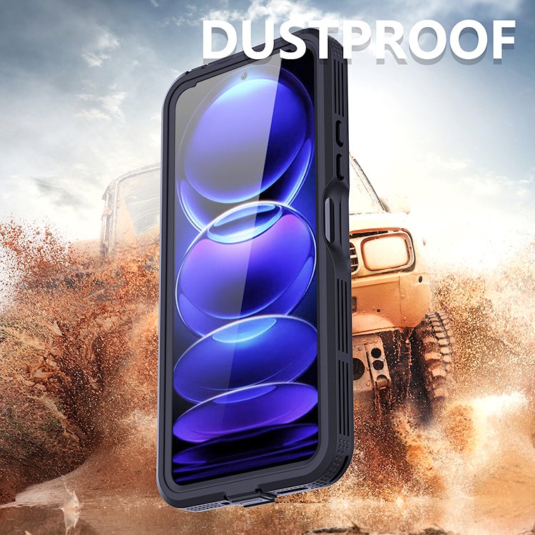 Waterproof Underwater Phone Case Shellbox Full Cover Rugged 2 Meters for Redmi Note 12 with Built-in PET Screen Protector Sports