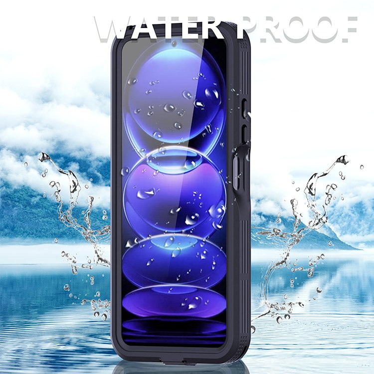 Waterproof Underwater Phone Case Shellbox Full Cover Rugged 2 Meters for Redmi Note 12 with Built-in PET Screen Protector Sports
