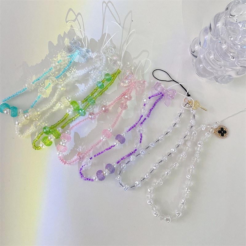 Fashion Cell Phone Accessories Wrist Lanyard Bags Pendant Keychains Mobile Phone Straps