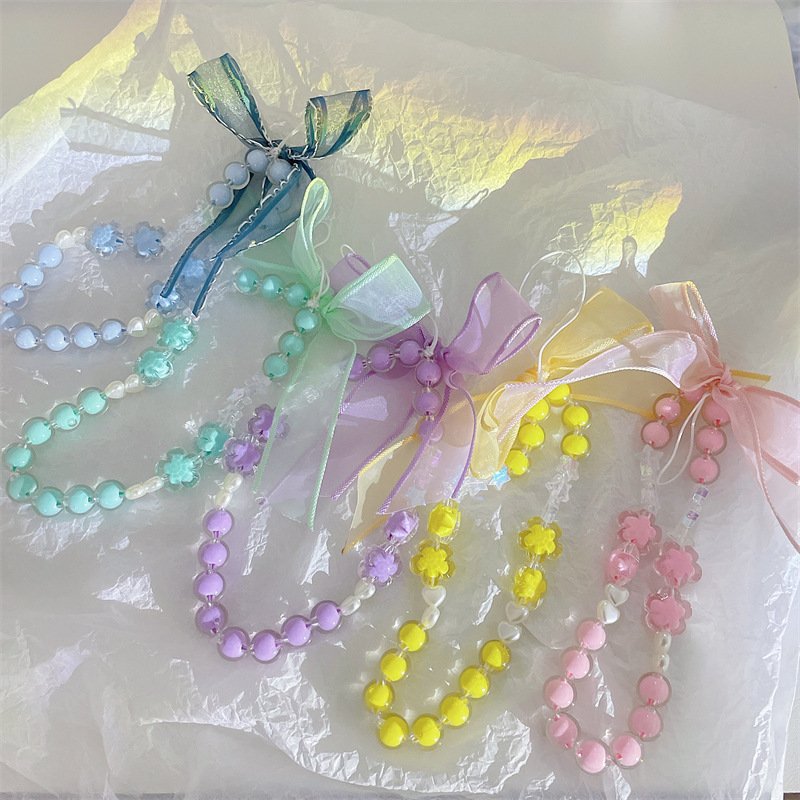 Fashion Cell Phone Accessories Wrist Lanyard Bags Pendant Keychains Mobile Phone Straps