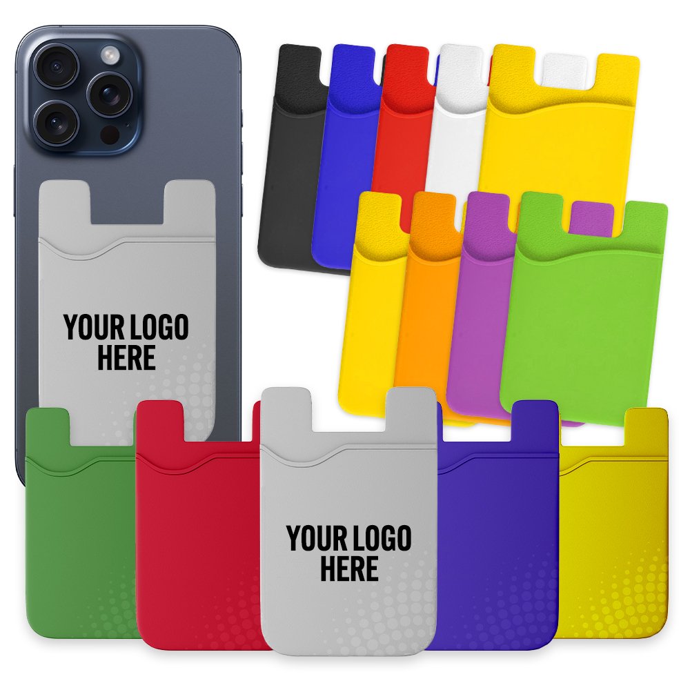 Phone Card Holder Silicone Phone Wallet Stick On Credit Card Holder Stretchy Card Holder For Back Of Phone