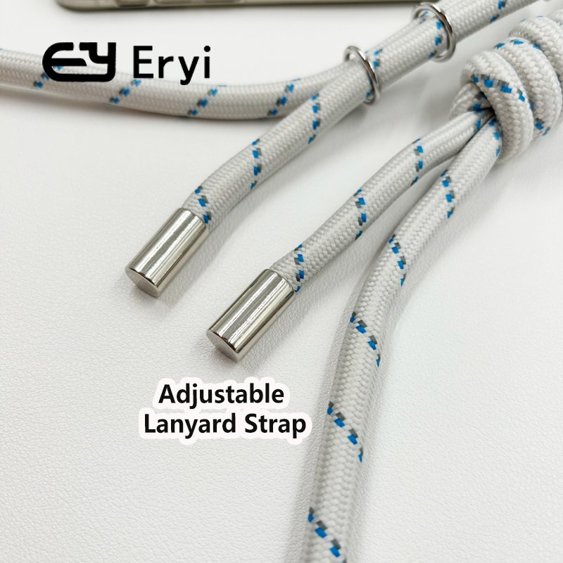 Custom Logo Universal Nylon Bracelet Crossbody Woven Cellphone Strap With Hanging Rope Customizable Mobile Phone Lanyard