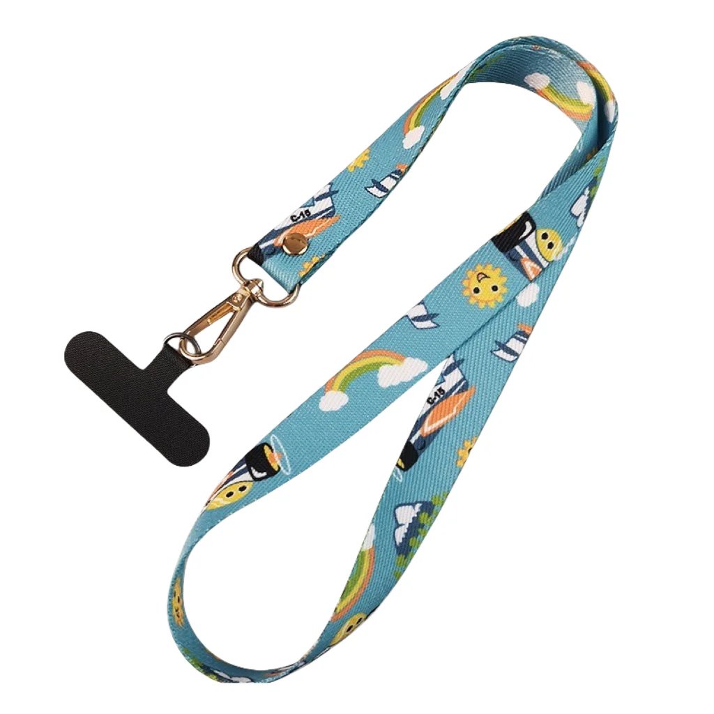 Mobile Phone Broadband Straps Long Painted Totem Lanyard Neck Band Shoulder Cord Anti Loss Rope Hang Retro Ethnic Style Strap