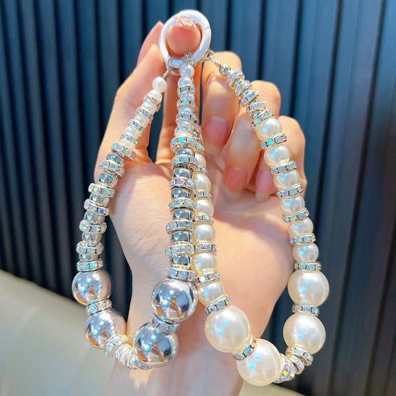 DAIHE 2024 Fashion Handmade Rhinestone Mobile Phone Chains Universal Phone Strap Chain