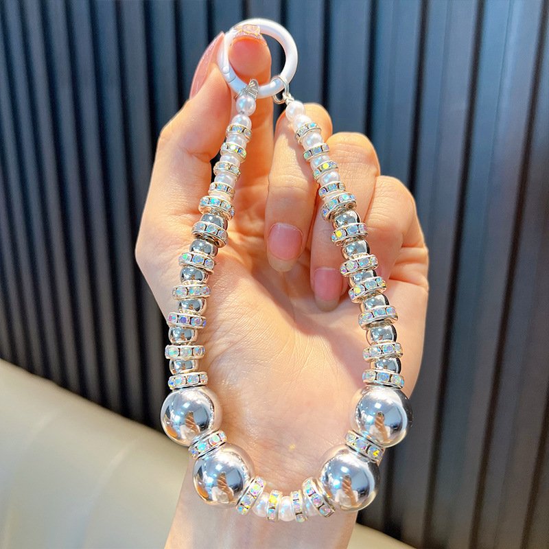 DAIHE 2024 Fashion Handmade Rhinestone Mobile Phone Chains Universal Phone Strap Chain