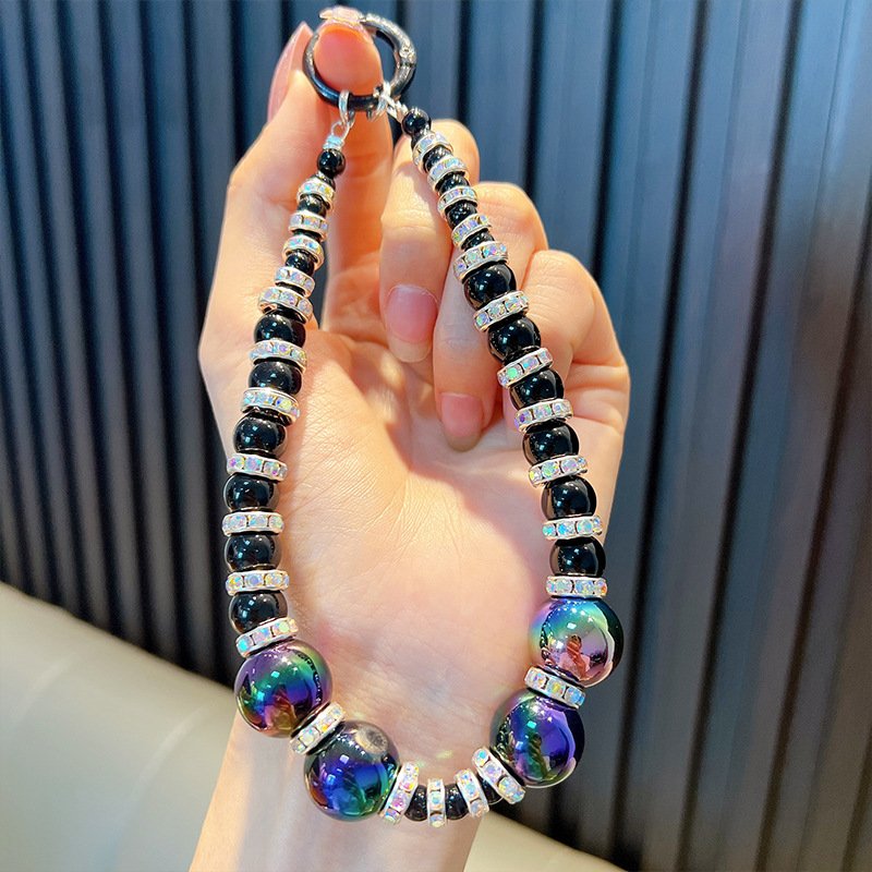 DAIHE 2024 Fashion Handmade Rhinestone Mobile Phone Chains Universal Phone Strap Chain