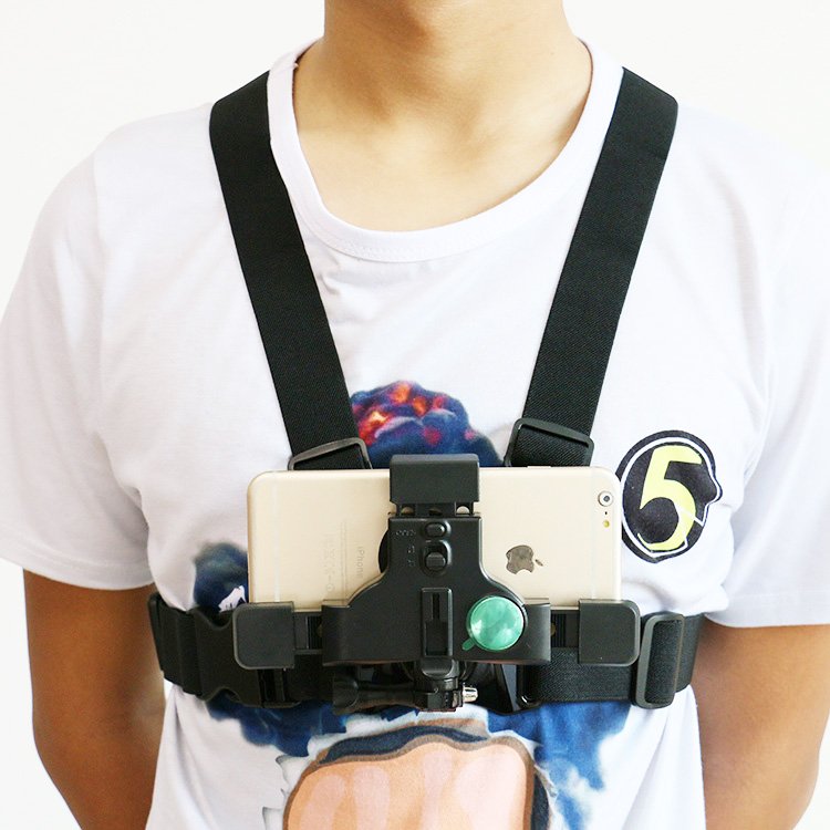 Hot universal chest strap mobile phone camera mount holder Smartphone Chest Mount Holder for iPhone for go/pros Mount