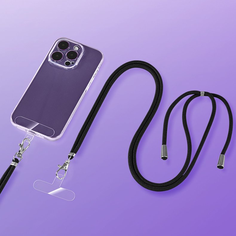 Phone Connector Patch Silicone Pad for Phone Lanyard Nylon Hot Sale Straps for Phone Accessories