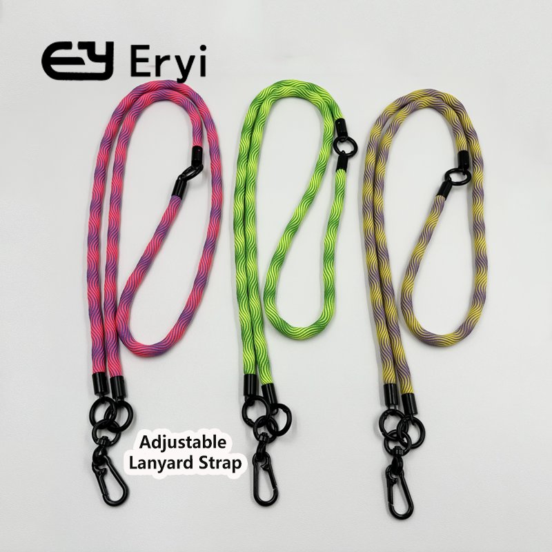 Custom Mobile Phone Lanyard Short Wristlet Crossbody Adjustable Strap Keychain Rope With Phone Tether Patch