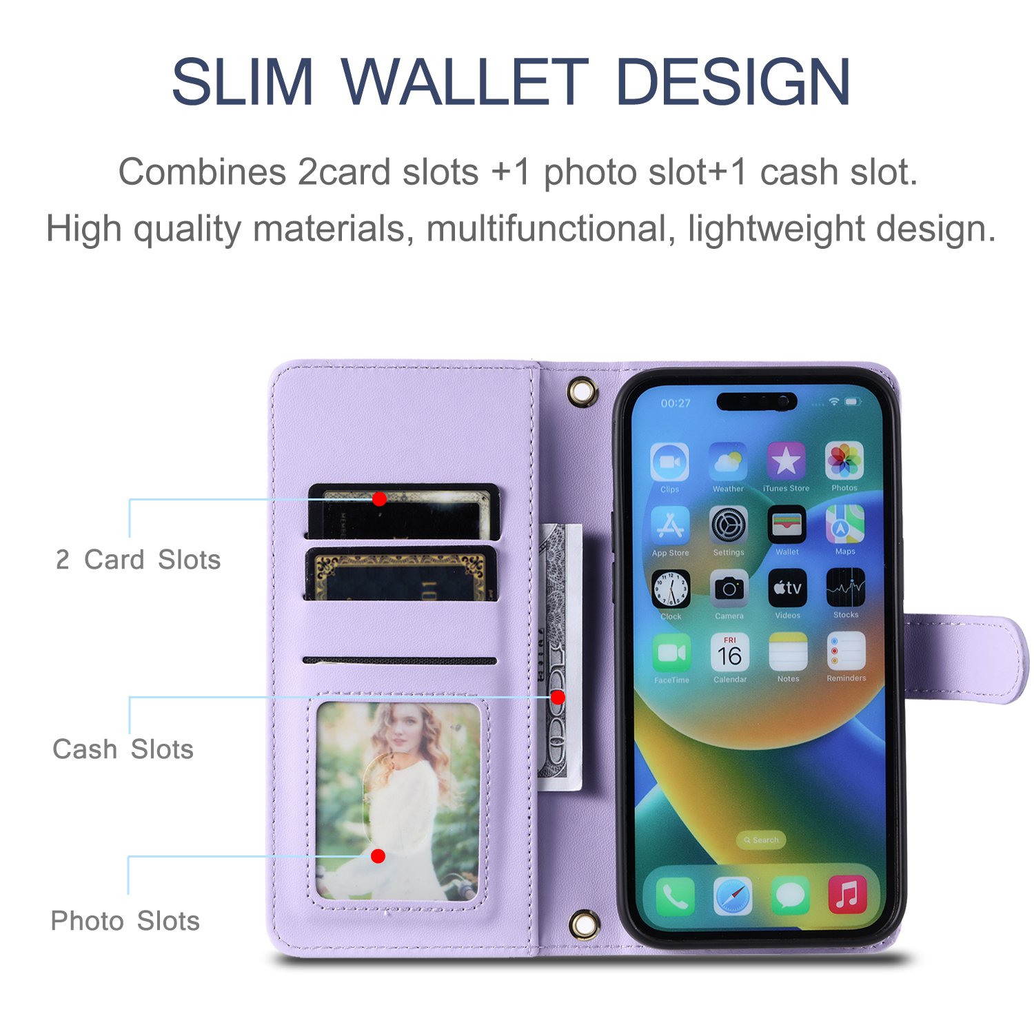 Luxury Sheep Wallet Leather Mobile Phone Bags For IPhone 15 14 13 Pro Max Strap Diamond Phone Stand Cover