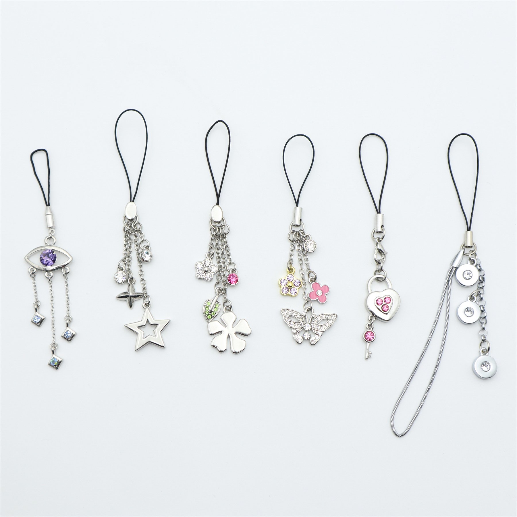 Cell Phone Charm Zinc Alloy Metal Phone Strap Welcome Customized Order