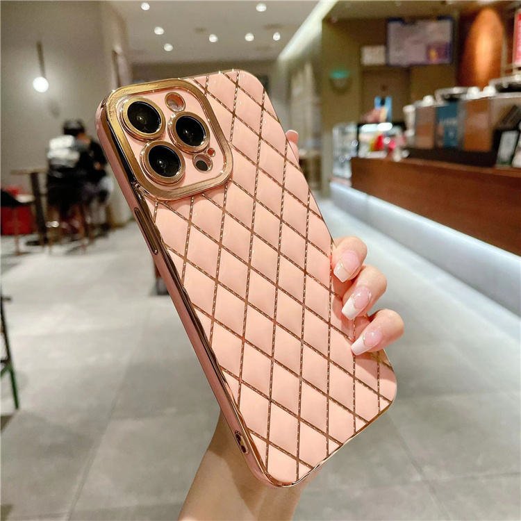 cell phone accessories for iphone 15 14 phone case 3d diamond Colorful Soft TPU Protective electroplating case