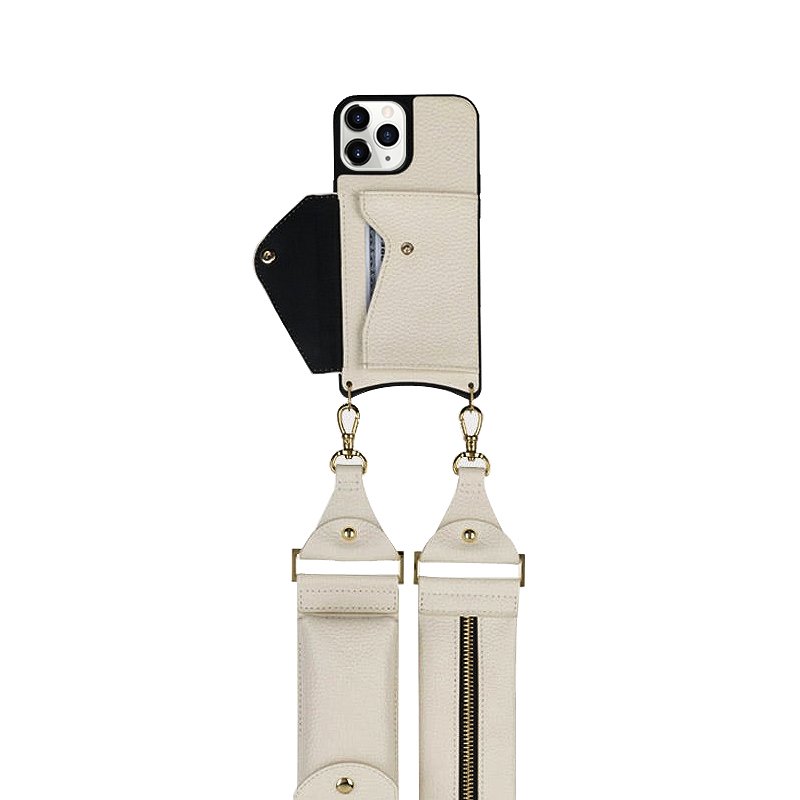 New promotion hot style for iphone 14 pro max leather phone case with strap multifunctional cross body leather phone case