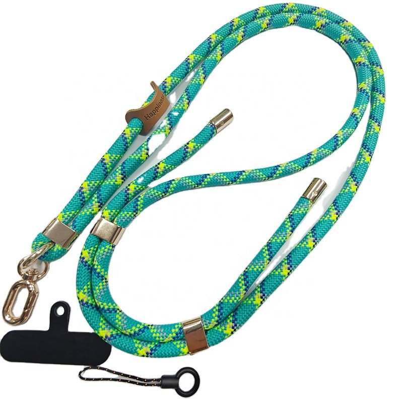 wholesale high quality custom 8mm adjustable crossbody lanyard rope bag phone shoulder strap for mobile cell phone case camera