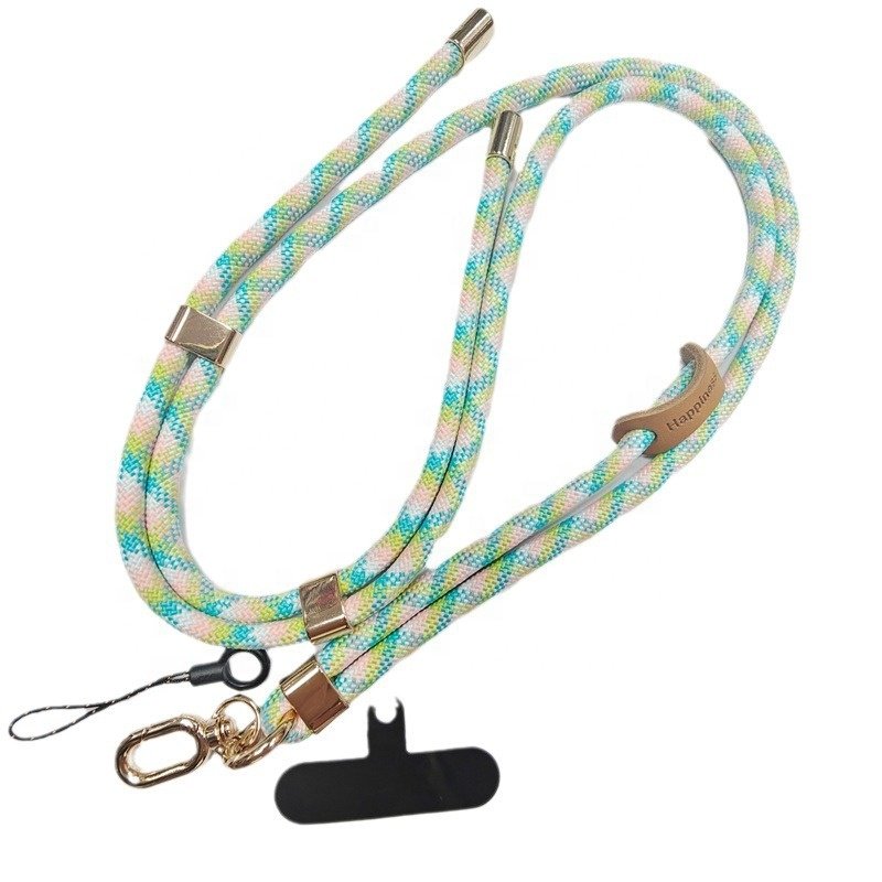 wholesale high quality custom 8mm adjustable crossbody lanyard rope bag phone shoulder strap for mobile cell phone case camera