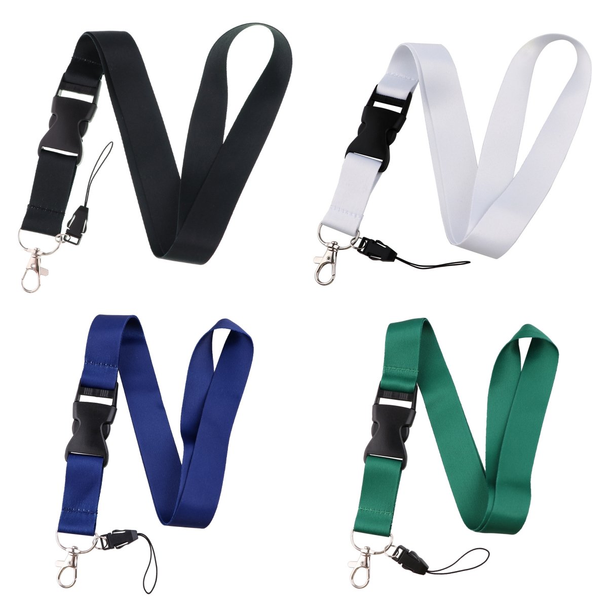 Anti Lose Rope Lanyard Custom Printed Logo Nylon Polyester Lanyard Mobile Phone Lanyard Neck Strap With Safety Buckle