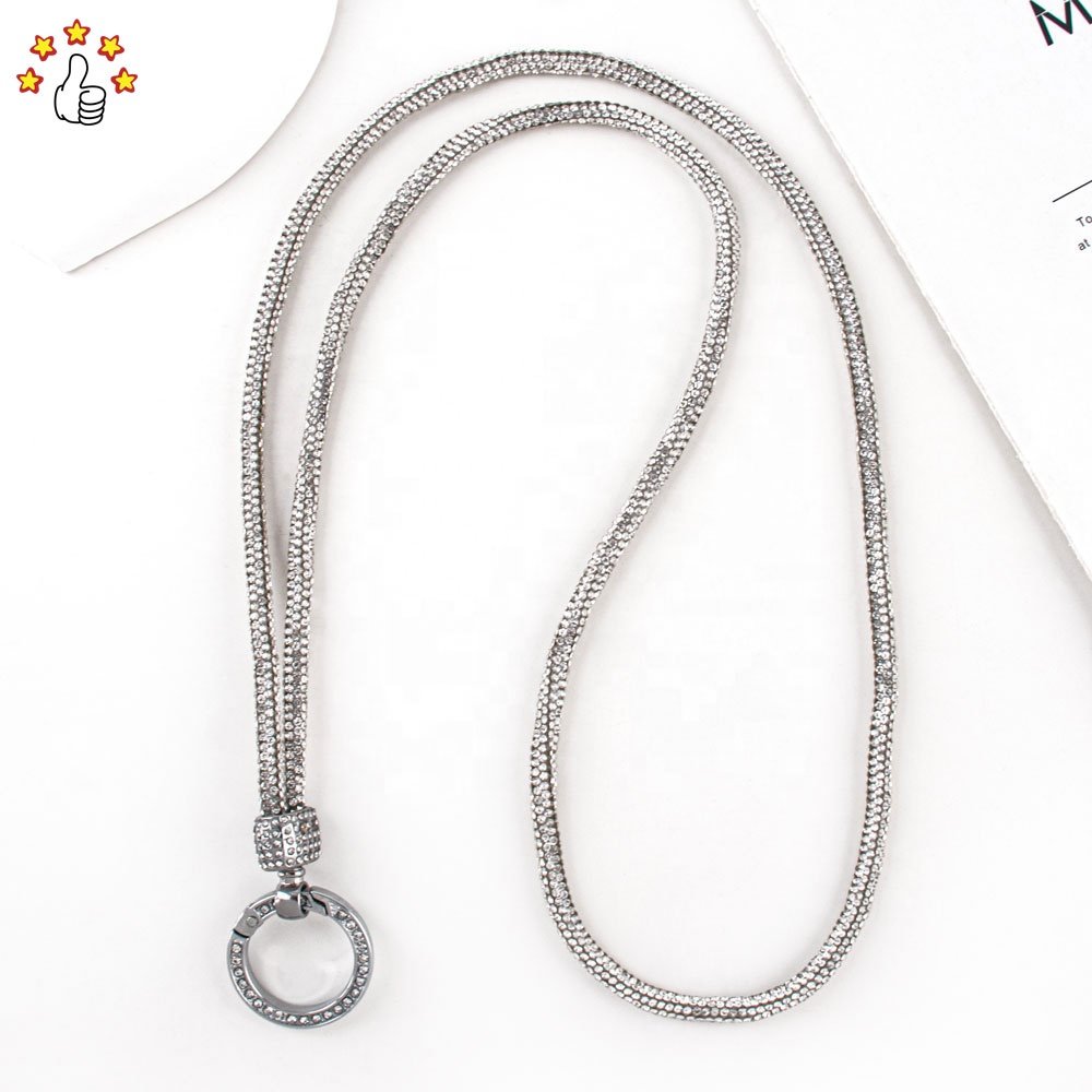 Glitter Rhinestone Phone Lanyard Phone Diamond Crystal Straps Key Chain Mobile Phone Chain Anti Lost Chain For Girls