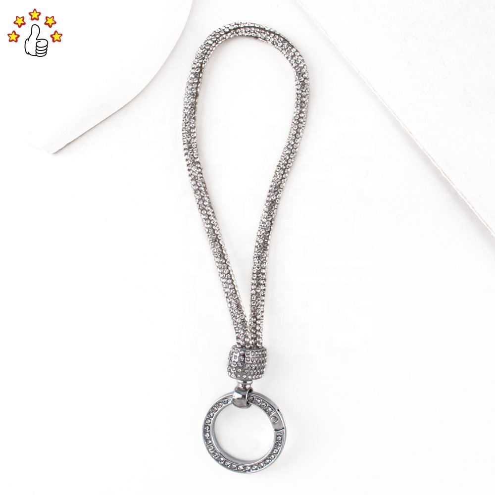 Glitter Rhinestone Phone Lanyard Phone Diamond Crystal Straps Key Chain Mobile Phone Chain Anti Lost Chain For Girls