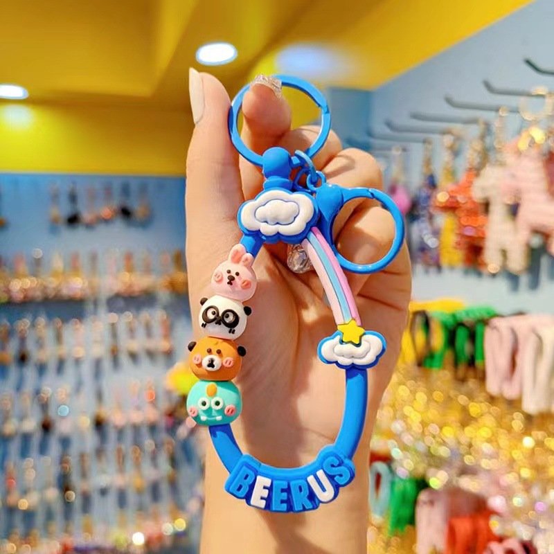 Lilangda New Bunny Puppy Cute Simple Silicone Phone Lanyard Key Lanyard Anti-loss Mobile Phone Wrist Strap Comfortable Girl Gift