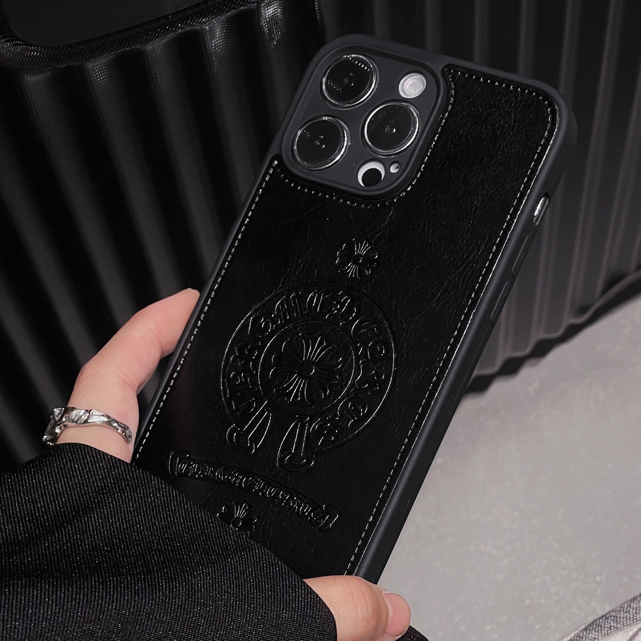 Fashion brand luxury cross soft leather 15promax case for iphone 11 12 13 14 15 plus/pro/pro max