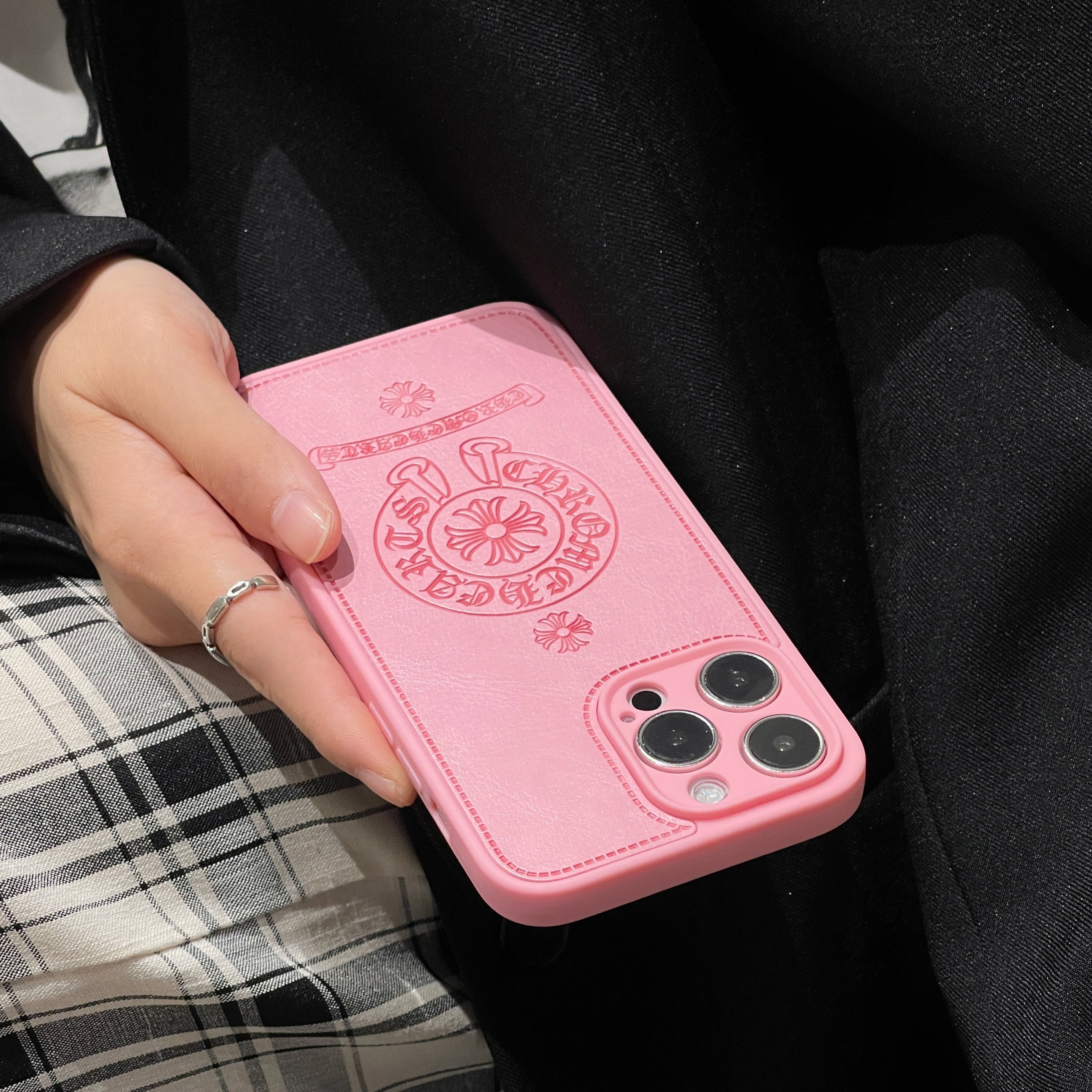 Fashion brand luxury cross soft leather 15promax case for iphone 11 12 13 14 15 plus/pro/pro max