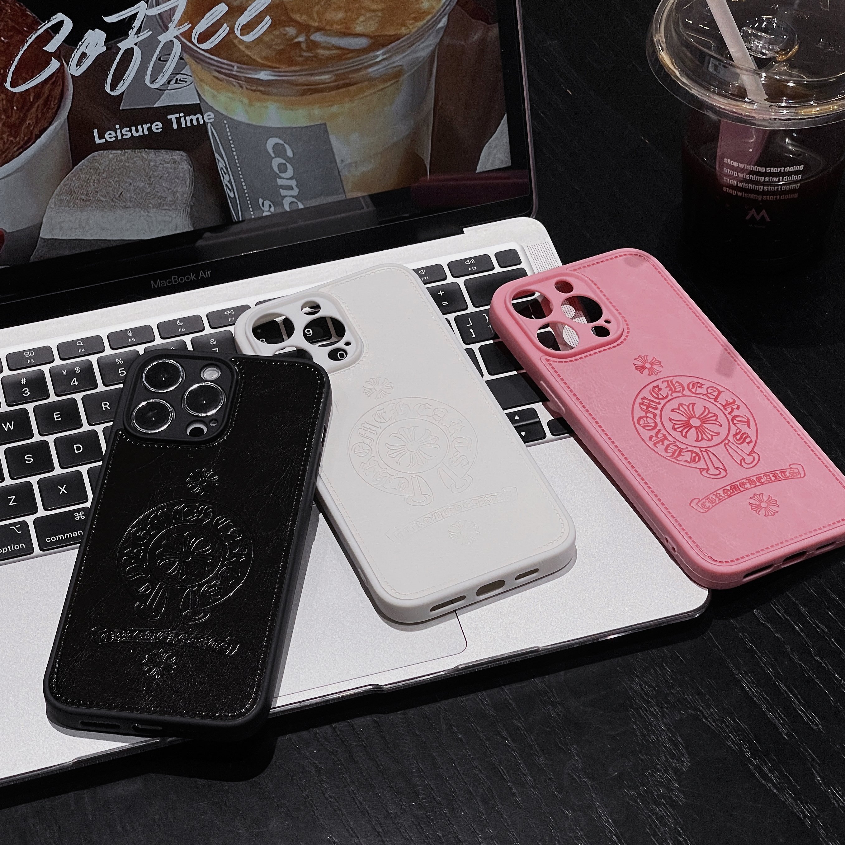 Fashion brand luxury cross soft leather 15promax case for iphone 11 12 13 14 15 plus/pro/pro max