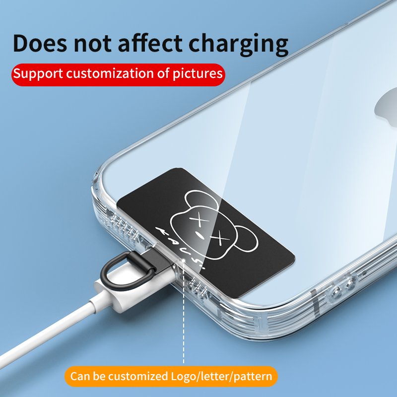 Universal Metal Adjust Phone Lanyard Gasket Patch Durable Ultra Thin Mobile Phone Sling Rope Card Clip Snap Strap Hang Cord Tab