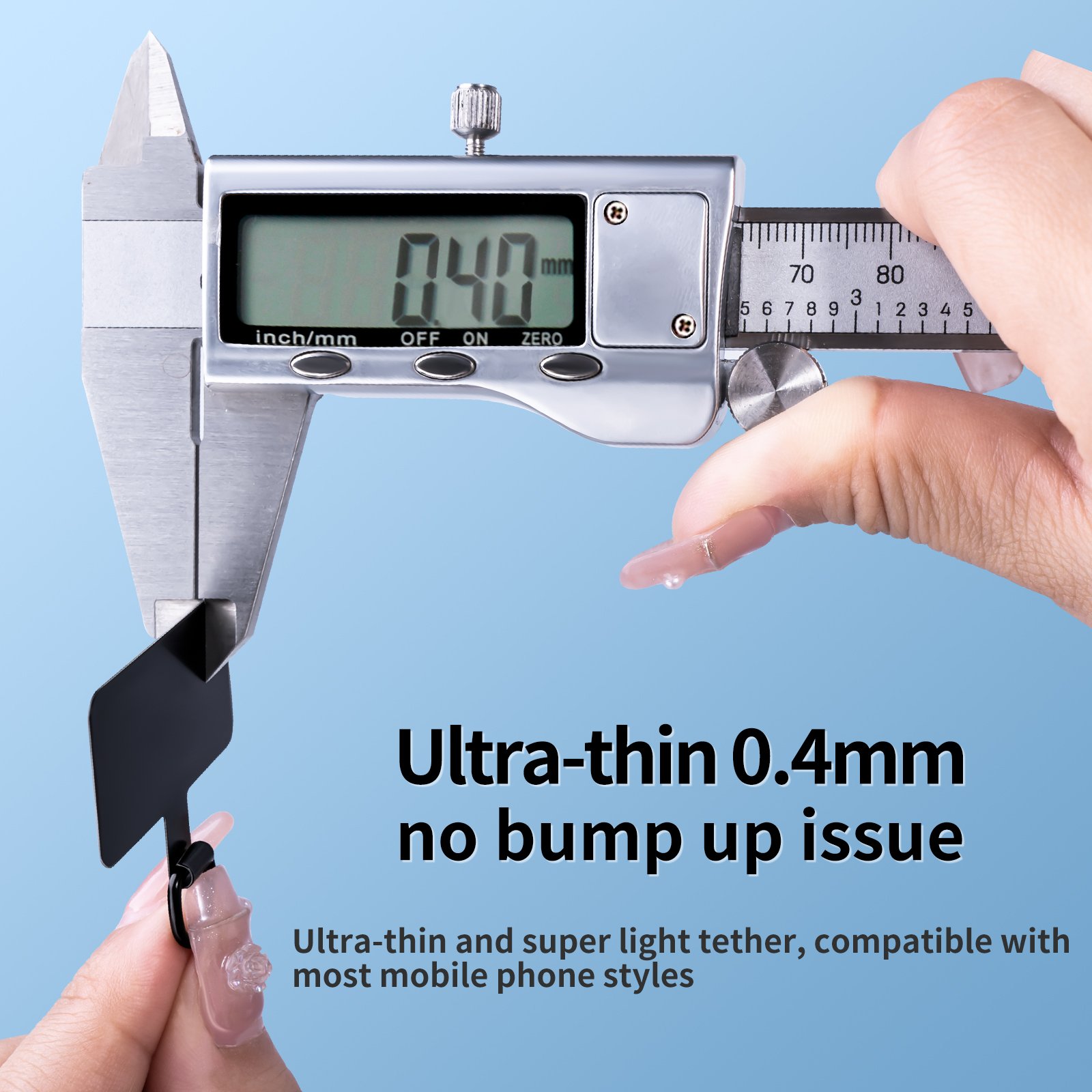 Universal Metal Adjust Phone Lanyard Gasket Patch Durable Ultra Thin Mobile Phone Sling Rope Card Clip Snap Strap Hang Cord Tab