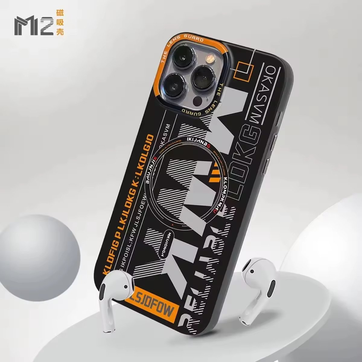 Brand Frosted Soft Letter Magnetic Mobile Phone Case High Quality Fashion 14 15 Pro Max for Iphone 12 13 Sports Phonecase