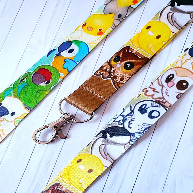 Manufacture promotion cheap custom printing cute design adjustment Nylon Long Keychain Lanyard