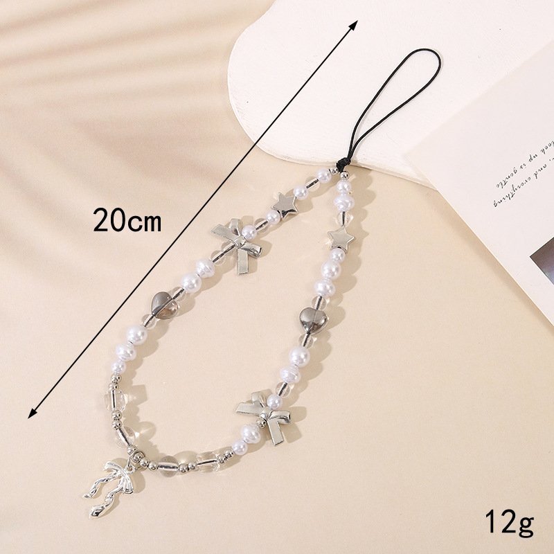 Unit Price $0.69 High Quality Wholesale shiny Cute Phone strap chains bracelets Mobile Phone Straps for All Phone