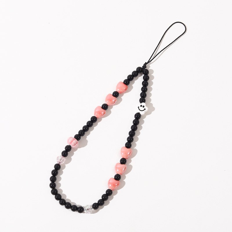 Unit Price $0.69 High Quality Wholesale shiny Cute Phone strap chains bracelets Mobile Phone Straps for All Phone