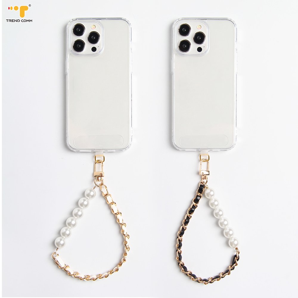 Metal buckle plastic bracelet diy jewelry anti-lost straps accessories lanyard crystal beads phone necklace chain