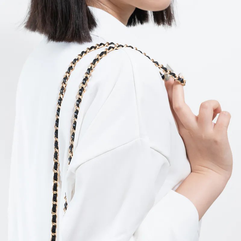 Light luxury style textured shoulder strap can be used as bag strap chain mobile phone chain crossbody shoulder lanyard