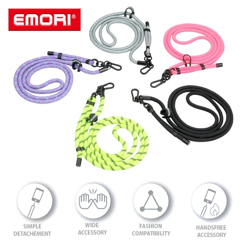Premium Detachable Patch Phone Lanyard Neck Strap Universal Crossbody Nylon Lanyard String for Phone