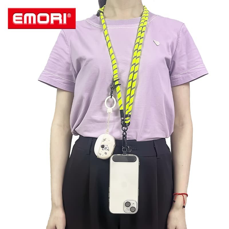 Premium Detachable Patch Phone Lanyard Neck Strap Universal Crossbody Nylon Lanyard String for Phone