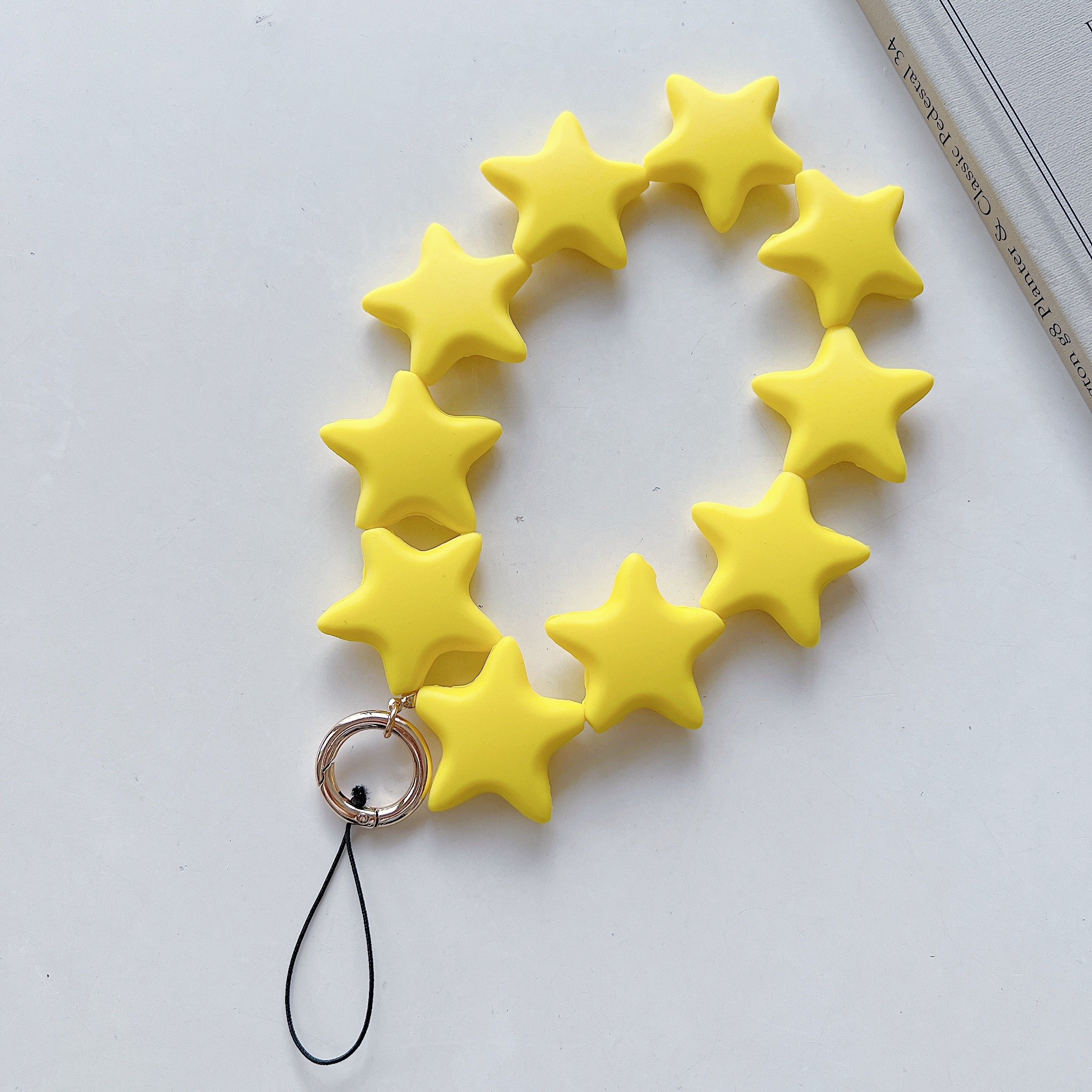 New Silicone Ins Style Five-pointed Star Phone Chain Phone Lanyard Keychain Hanging Ornament Anti-fall Hand Rope Bowl Strap