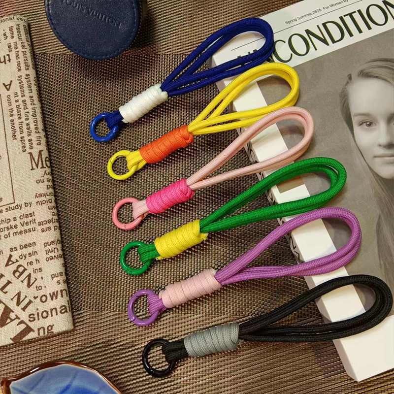 Creative Universal Colored Hanging Rope Phone Hanging Rope Keychain Minimalist Short Phone mobile phone accessories