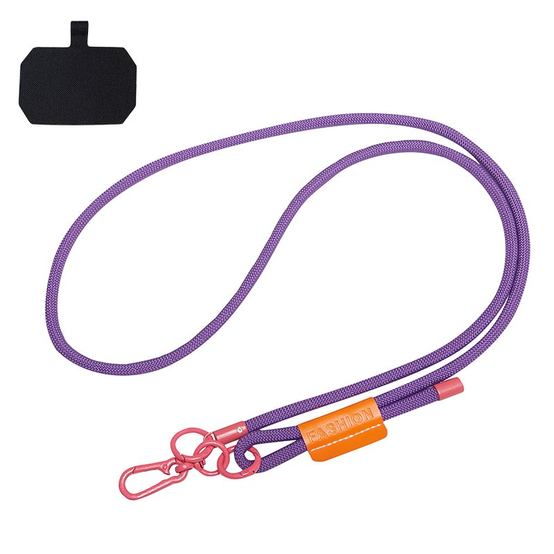 Universal Silicone Phone Case with Nylon Neck Strap Crossbody Plastic Ins Style Keychain Accessories Mobile Phone Cell Phones