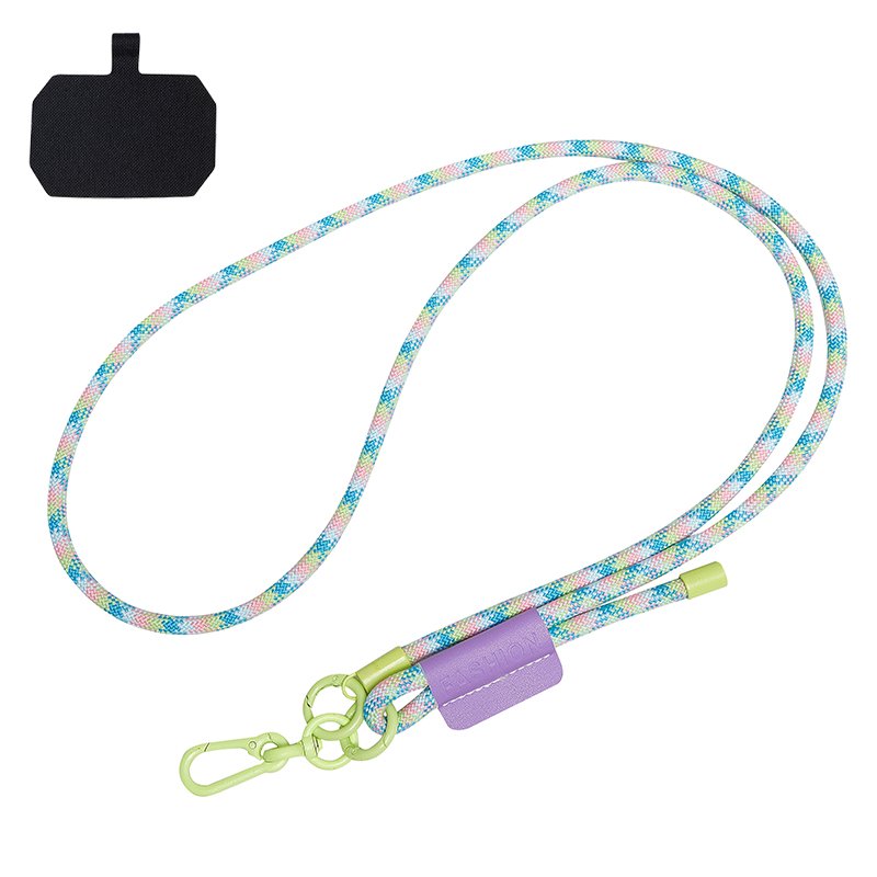 Universal Silicone Phone Case with Nylon Neck Strap Crossbody Plastic Ins Style Keychain Accessories Mobile Phone Cell Phones