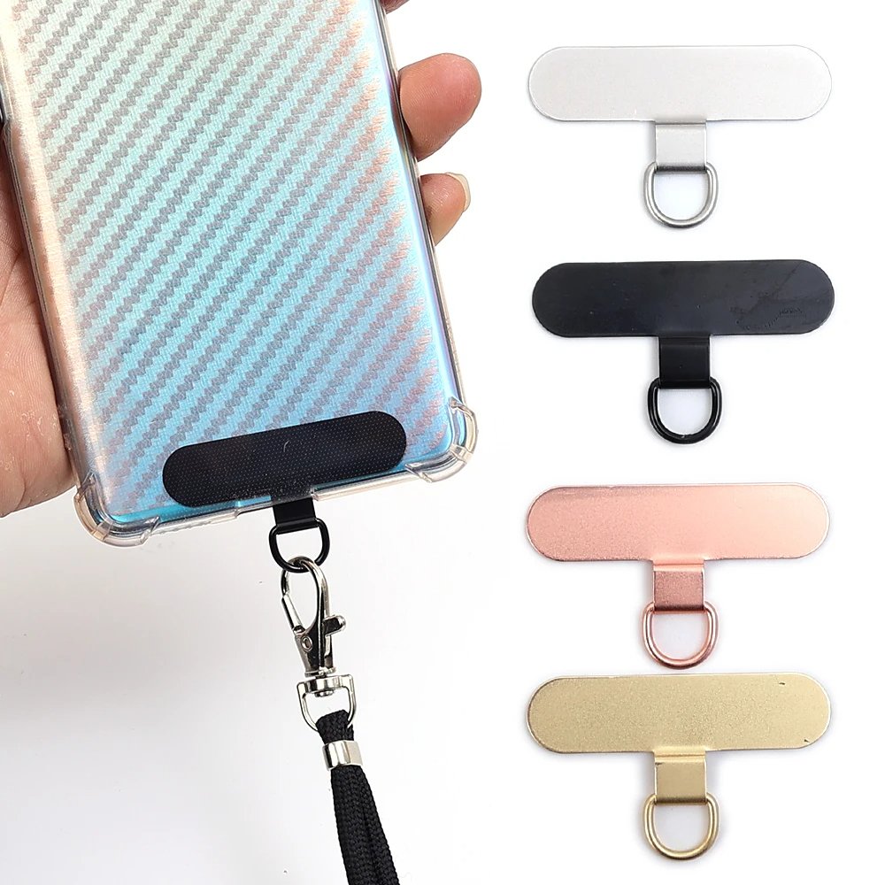 Universal Metal Phone Tether Tab Ultra-thin Stainless Steel Replacement Phone Lanyard Straps Cards Hanging Cord Tab