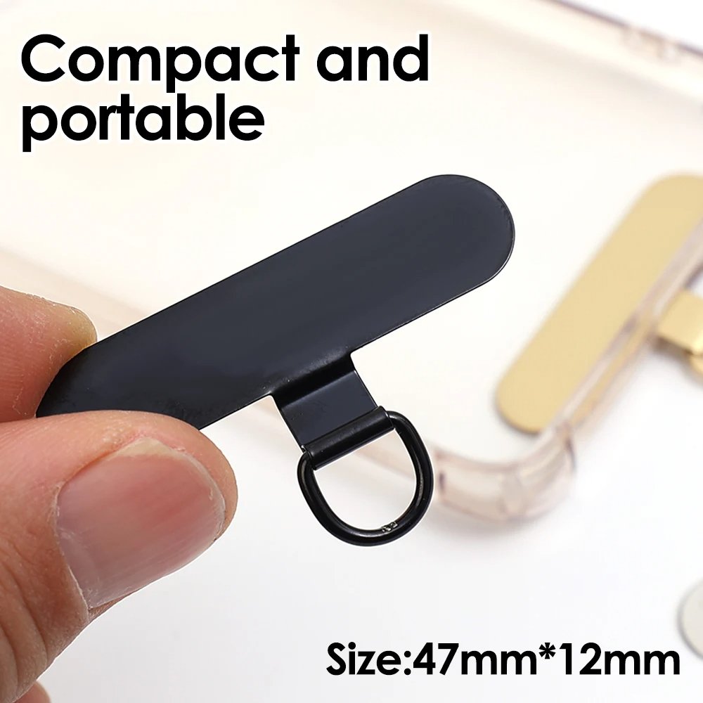 Universal Metal Phone Tether Tab Ultra-thin Stainless Steel Replacement Phone Lanyard Straps Cards Hanging Cord Tab