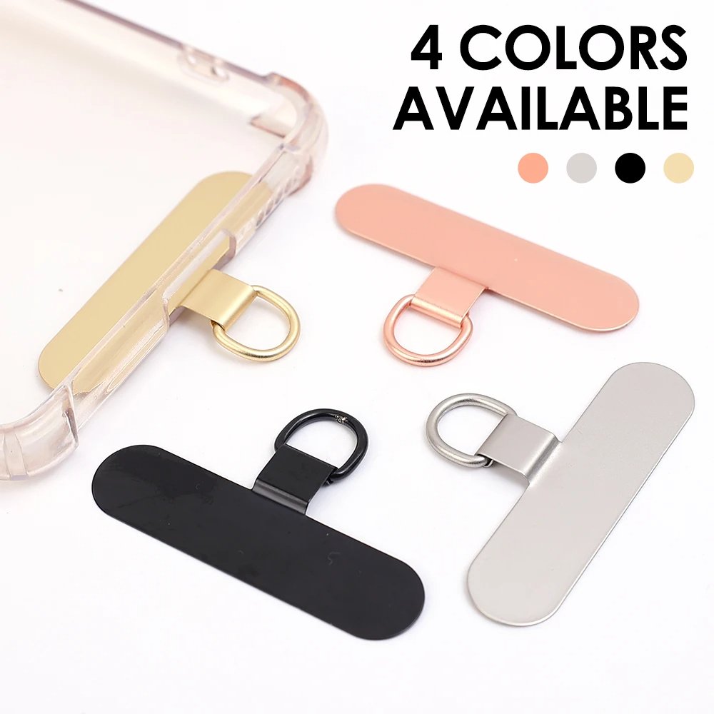 Universal Metal Phone Tether Tab Ultra-thin Stainless Steel Replacement Phone Lanyard Straps Cards Hanging Cord Tab