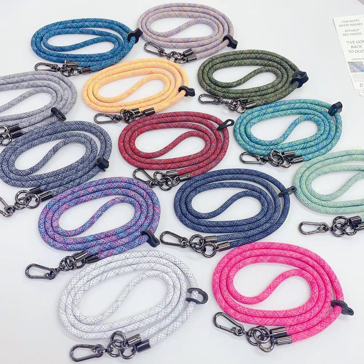 Universal Cell Phone Lanyard Mobile Phone Strap Grey Fresh And Fashionable, Easy To Match Phone Strap