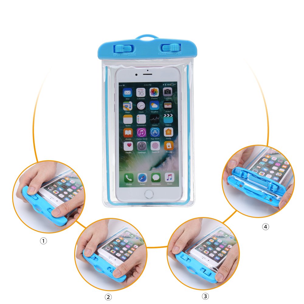 Waterproof Mobile Phone Case For iPhone 15 14 13 12 for Samsung S9 Clear PVC Sealed Underwater Cell Smart Phone Dry Pouch Cover