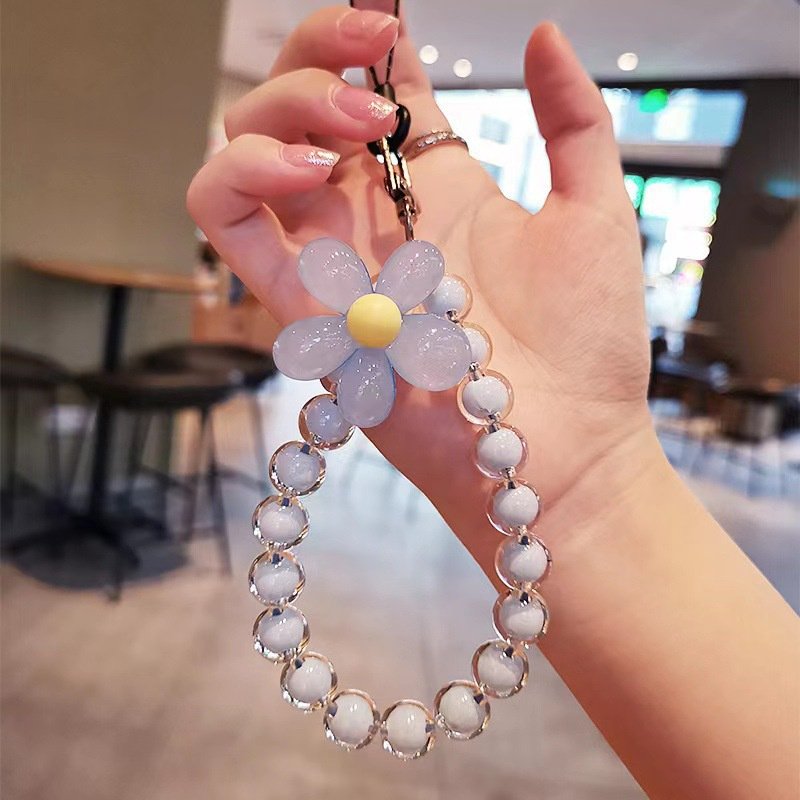 Color Mobile Phone Lanyard Wrist Strap Women's Hand-held Chain Short Anti-lost Cell Phone Case Cute Lanyard Key Pendant