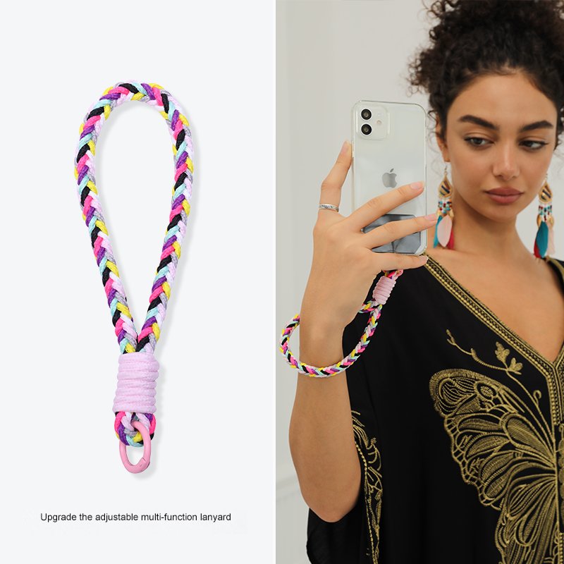 Adjustable Camera Wrist Strap Paracord Bracelet Cute Design Mobile Phone Accessory
